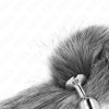 KINK - PLUG ANAL TAMANHO S 7 X 3 CM COM CAUDA SINTÃTICA 40 CM CINZA - Image 4