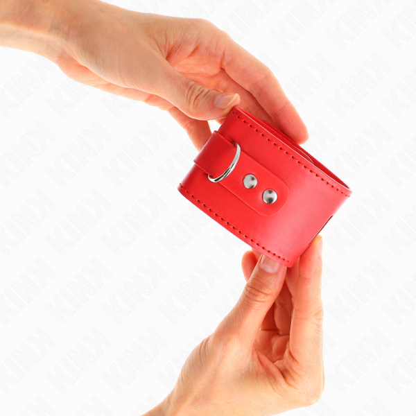 KINK - PUNHOS COM FECHO DE CADEADO VERMELHO AJUSTÃVEL 16-23 CM X 5,5 CM - Image 3