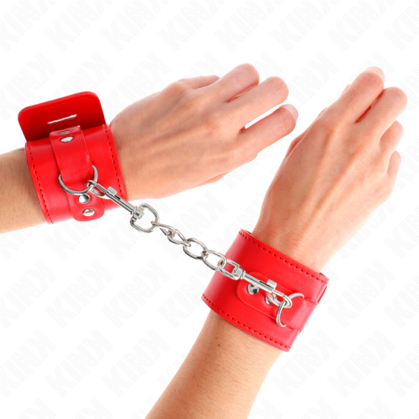 KINK - PUNHOS COM FECHO DE CADEADO VERMELHO AJUSTÃVEL 16-23 CM X 5,5 CM - Image 4
