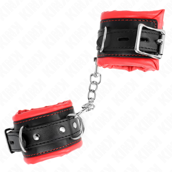 KINK - PULSO PESADO COM FORRO DE PELE VERMELHA AJUSTÃVEL 20-30 CM X 6 CM - Image 2