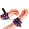 KINK - PULSO PREMIUM FORRO DE PELE PRETO COM CINTO ROXO / PRETO AJUSTÃVEL 17-29 CM X 6 CM - Image 4