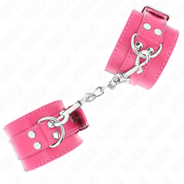 KINK - PUNHOS RASPBERRY ROSE COM FORRO RASPBERRY ROSE AJUSTÃVEL 20-28 CM X 5,5 CM - Image 2