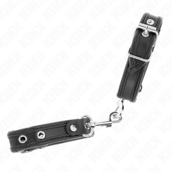 KINK - MINI PULSEIRAS PRETAS COM PREGOS AJUSTÃVEIS 16-22 CM X 2 CM - Image 2