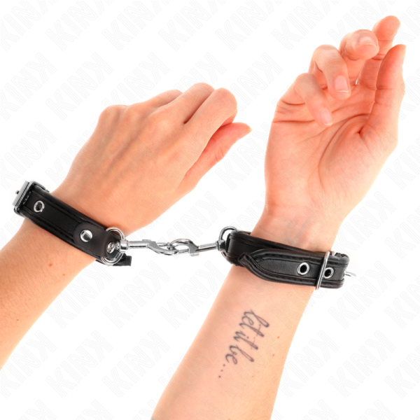KINK - MINI PULSEIRAS PRETAS COM PREGOS AJUSTÃVEIS 16-22 CM X 2 CM - Image 4