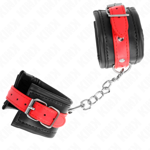 KINK - PULSO PRETO COM CINTO VERMELHO AJUSTÃVEL 17-28 CM X 6 CM - Image 2
