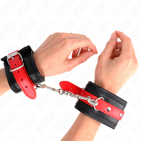 KINK - PULSO PRETO COM CINTO VERMELHO AJUSTÃVEL 17-28 CM X 6 CM - Image 4