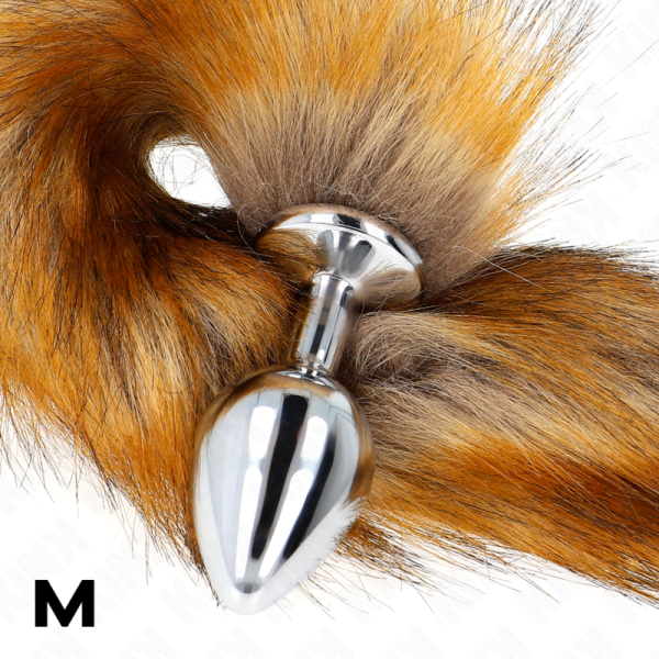 KINK - PLUG ANAL TAMANHO M 8 X 3,5 CM COM CAUDA SINTÃTICA 40 CM MARROM - Image 4