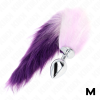 KINK - PLUG ANAL TAMANHO M 8 X 3,5 CM COM CAUDA SINTÃTICA 40 CM ROXO - Image 2