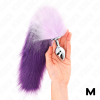 KINK - PLUG ANAL TAMANHO M 8 X 3,5 CM COM CAUDA SINTÃTICA 40 CM ROXO - Image 4