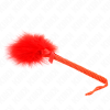 KINK - VARINHA DE CORDA DE NYLON COM PENAS DE CÃCEGAS E LAÃO VERMELHO 25 CM - Image 3