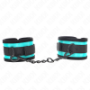 KINK - GANCHO E LOOP NYLON BIND PULSO PRETO-AZUL AJUSTÃVEL 18-32 CM X 5 CM