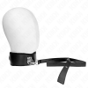 KINK - COLAR COM TRELA 116 CM COM PREGOS PRATA MODELO 4 PRETO AJUSTÃVEL 40-48 CM X 6 CM - Image 2