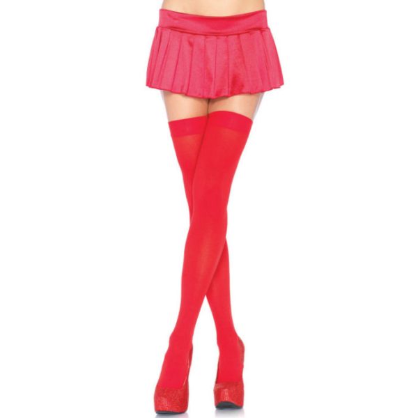 LEG AVENUE NYLON COXA ALTA VERMELHA