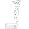 PASSION WOMAN BS035 BODYSTOCKING RED ONE SIZE - Image 2