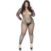 BODYSTOCKING DE RED Y DECORADO STRASS - NEGRO - Image 3