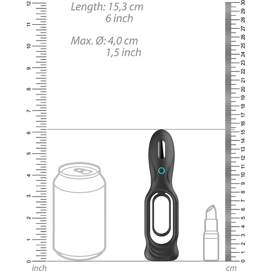 N0. 88 - ANILLO VIBRADOR RECARGABLE - NEGRO - Image 4
