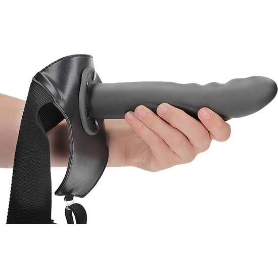 OUCH-STRAP-ON CURVO TEXTURIZADO - 8 / 20 CM-METALIZADO - Image 9