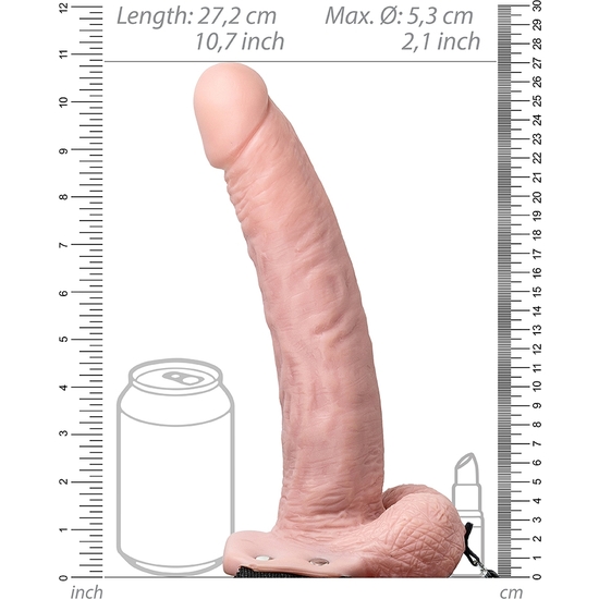 REALROCK-CORREA HUECA CON TESTÍCULOS- 9/ 23 CM-PIEL - Image 10