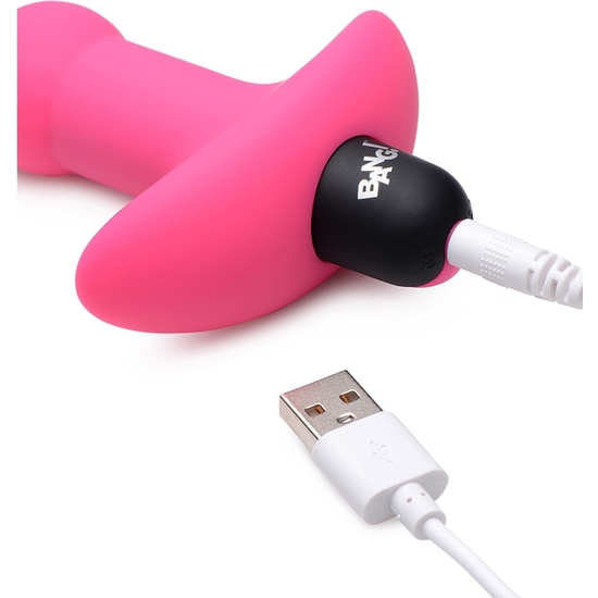 PLUG VIBRADOR DE BOLAS ANALES DE SILICONA - ROSA - Image 4