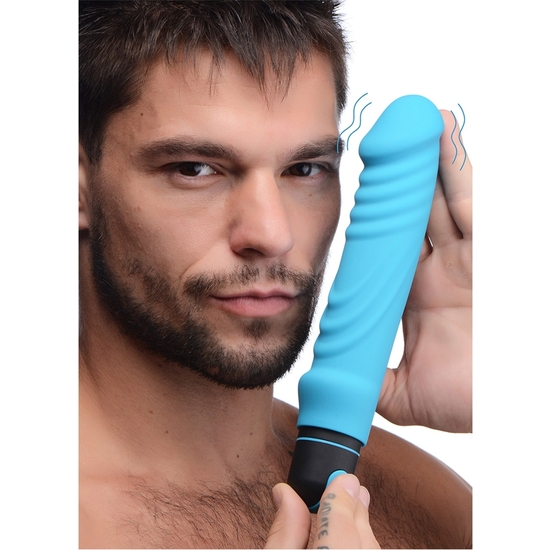 BALA XL CON FUNDA DE SILICONA FORMA PENE - AZUL - Image 7