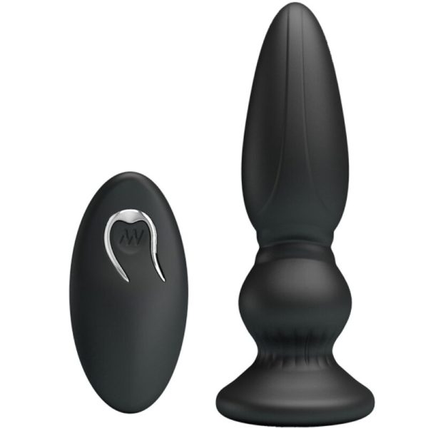 MR PLAY - PLUGUE ANAL DE CONTROLE REMOTO VIBRADOR PODEROSO PRETO - Image 2