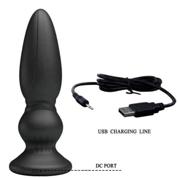 MR PLAY - PLUGUE ANAL DE CONTROLE REMOTO VIBRADOR PODEROSO PRETO - Image 6