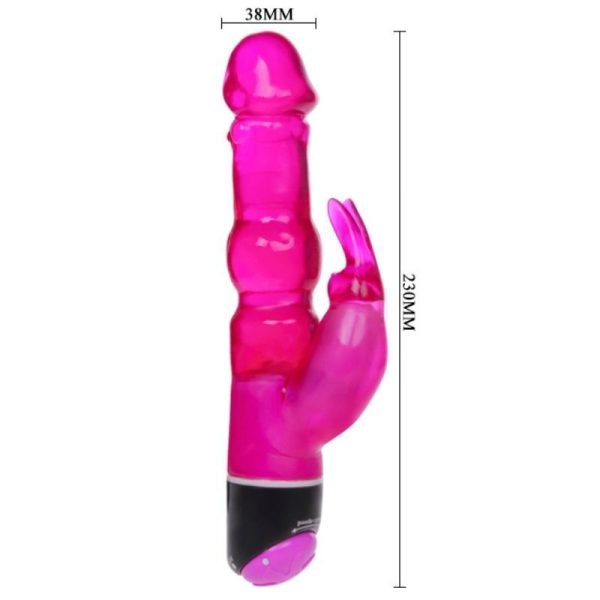 WAVES OF PLEASURE FANTASY VIBRADOR CON RABBIT LILA 23CM - Image 3