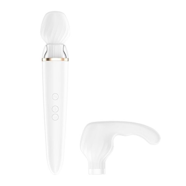 SATISFYER DOUBLE WAND-ER APP - WHITE - Image 2