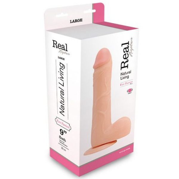 VIBRADOR REALÍSTICO REAL RAPTURE FIRE PASSION 9'' BRANCO - Image 2