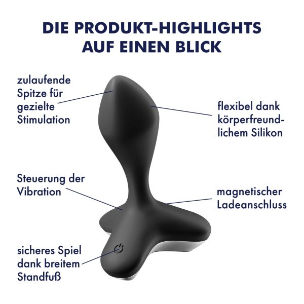 VIBRADOR ANAL GAME CHANGER SATISFYER PRETO - Image 9