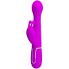 PRETTY LOVE - VIBRADOR DEJON COELHO 3 EM 1 MULTIFUNO VIOLETA