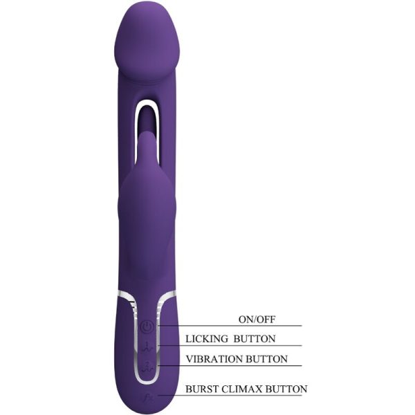 PRETTY LOVE - VIBRADOR COELHO DEJON 3 EM 1 MULTIFUNO AQUA VERDE - Image 7