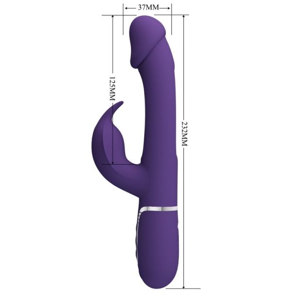 PRETTY LOVE - VIBRADOR COELHO DEJON 3 EM 1 MULTIFUNO AQUA VERDE - Image 6