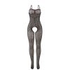 SUBBLIME - 951726 BODYSTOCKING SEM FUNDO DE REDE ELSTICA PRETA TAMANHO ÃNICO - Image 4