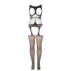 SUBBLIME - 951900 BODYSTOCKING SEM FUNDO DE REDE COM COPA E OMBROS ABERTOS PRETO TAMANHO ÃNICO - Image 3