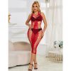 SUBBLIME - 952327 VESTIDO LONGO RED FISHNET TAMANHO ÃNICO - Image 7