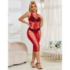 SUBBLIME - 952327 VESTIDO LONGO RED FISHNET TAMANHO ÃNICO - Image 8