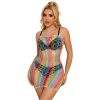 SUBBLIME - 952365 RAINBOW BARE SHOULDER FISHNET BODYSTOCKING TAMANHO ÃNICO - Image 3