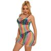 SUBBLIME - 952365 RAINBOW BARE SHOULDER FISHNET BODYSTOCKING TAMANHO ÃNICO - Image 5