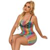 SUBBLIME - 952365 RAINBOW BARE SHOULDER FISHNET BODYSTOCKING TAMANHO ÃNICO - Image 6