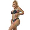 SUBBLIME - 952426 RAINBOW MANGA LONGA FISHNET BODYSTOCKING TAMANHO ÃNICO - Image 5
