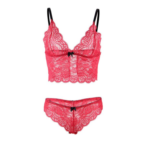 SUBBLIME - 953898 CAMISOLA DE SEDA E RENDA + CALCINHA VERMELHA S/M - Image 7