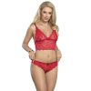 SUBBLIME - 953898 CAMISOLA DE SEDA E RENDA + CALCINHA VERMELHA S/M - Image 4