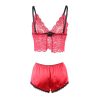 SUBBLIME - 953898 CAMISOLA DE SEDA E RENDA + CALCINHA VERMELHA S/M - Image 6