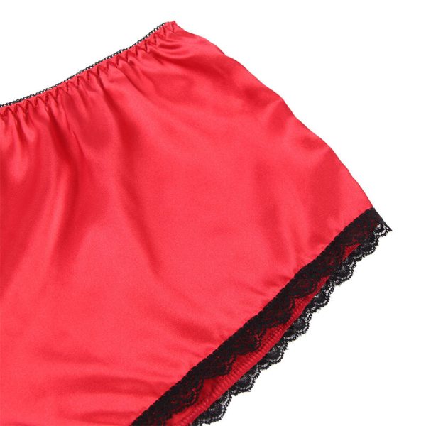 SUBBLIME - 953898 CAMISOLA DE SEDA E RENDA + CALCINHA VERMELHA S/M - Image 11