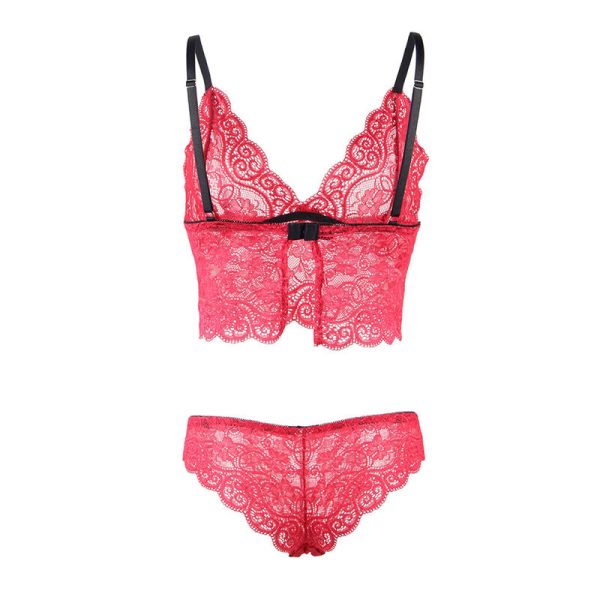 SUBBLIME - 953898 CAMISOLA DE SEDA E RENDA + CALCINHA VERMELHA S/M - Image 8