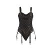 SUBBLIME - 954260 BODY COM CORRENTES + CINTA-LIGA PRETO S/M - Image 6