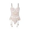 SUBBLIME - 954284 BODY COM CORRENTES + CINTA-LIGA BRANCO S/M - Image 5