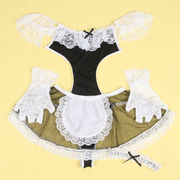 SUBBLIME - 954307 FANTASIA DE EMPREGADA SEXY PRETO/BRANCO S/M - Image 4
