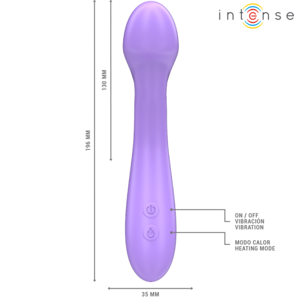 INTENSE - BECKY VIBRADOR 19 CM AQUECÃVEL 7 VIBRAÃÃES ROXO - Image 5